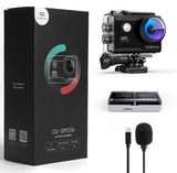 COOAU 20MP WiFi Action Sports Camera with 4X Zoom 30fps Waterproof Touch Screen