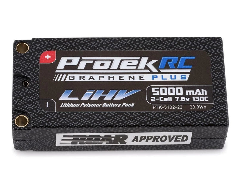 ProTek RC 2S 130C Low IR Si-Graphene + HV Shorty LiPo Battery (7.6V/5000mAh) Battery