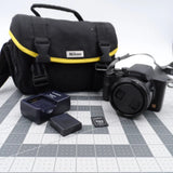 Panasonic Lumix DMC-FZ15 Digital Camera w/ Battery & Charger Black Works