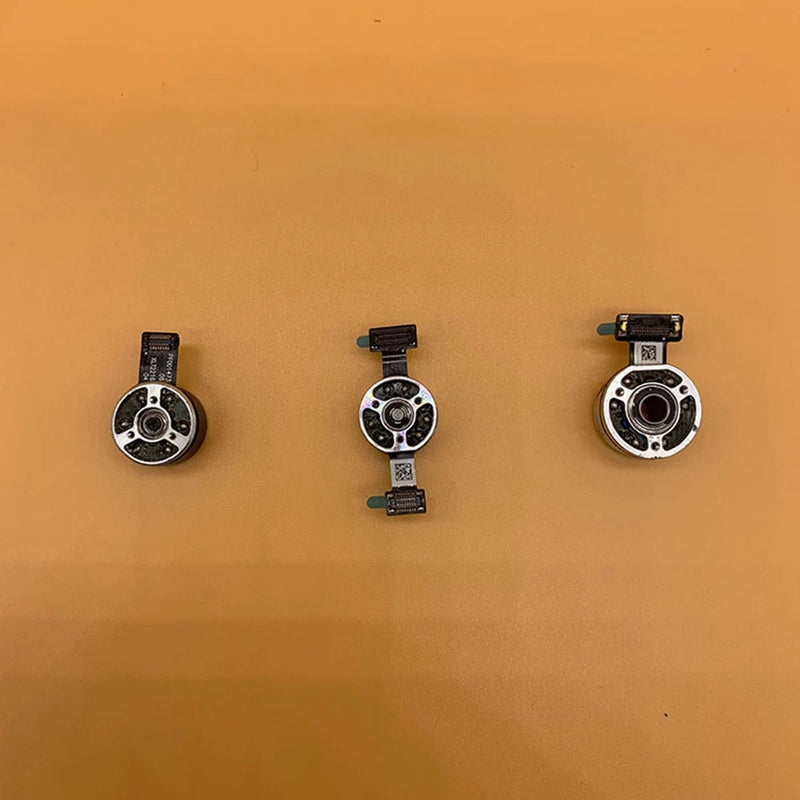 Axis motor gimbal repair parts set with circular motor housings and ribbon cables