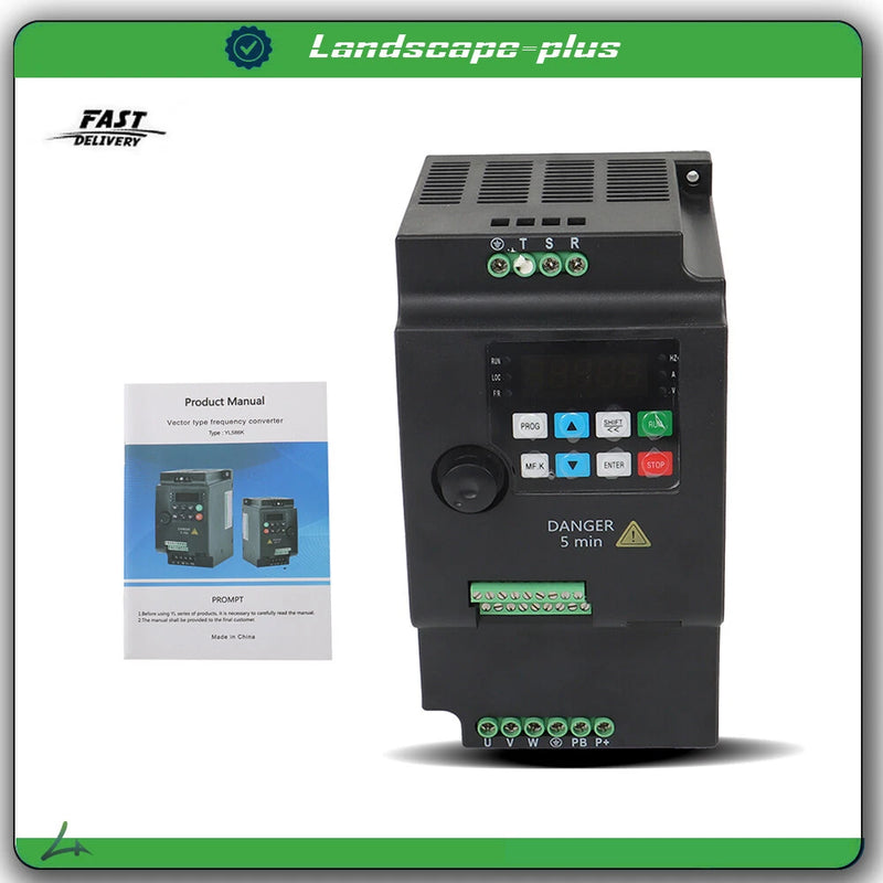 1 To 3 Phase VFD 220V Variable Frequency Drive 4HP Inverter Converter 3.7KW New