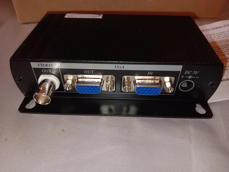 Lot With 2 Speco Technologies Vgabnc Video Converter,Vga To Bnc