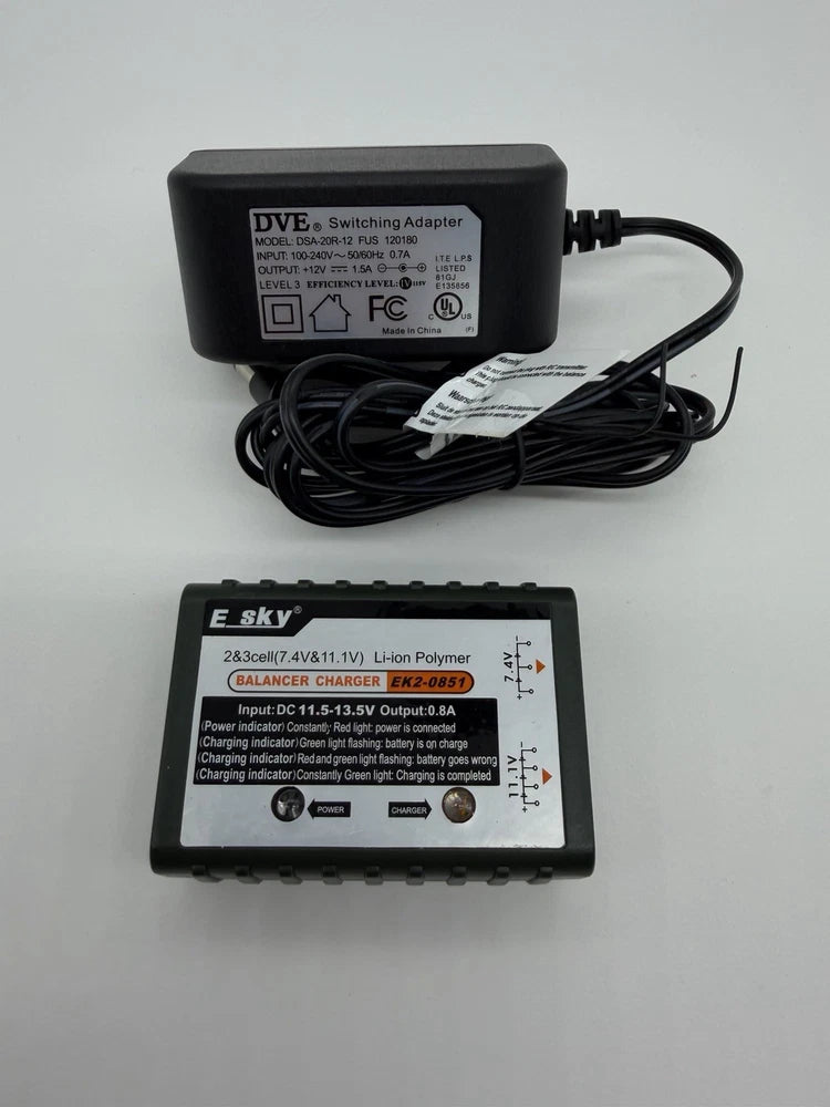 Chargeur batterie Lipo 2/3 - E_Sky - EK2-0851 - 7.4V/11.1V Battery