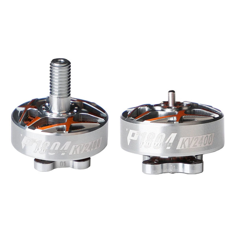 T-MOTOR P1804 brushless motor with silver hubs and shafts, KV3400 (3400KV)