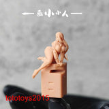 1/64 1/87 1/43 Low chested Girl Scene Minatures Figures Doll For Cars Model Toy