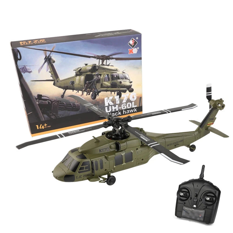 RC Helicopter UH-60L 4 Channel Remote Control Brushless Helicopters Airplane Toy