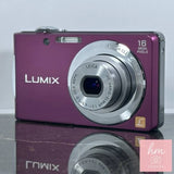Panasonic LUMIX DMC-FH5 Violet Compact Digital Camera 16.1MP Leica Lens From Jap