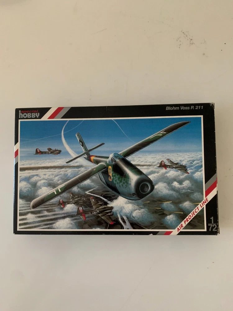 1/72 scale Blohm Voss P.211 model kit box with aircraft artwork, sealed packaging
