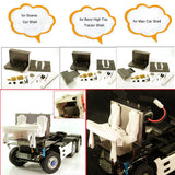 Metal Steering Servo Mount Radio Tray Cab Floor Board Kit for 1/14 Tamiya RC Car