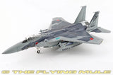 Hobby Master 1:72 F-15J fighter jet model in gray with JASDF markings, side view
