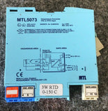 MTL MTL5073 MTL 5073 Temperature Converter THC or RTD Input Used