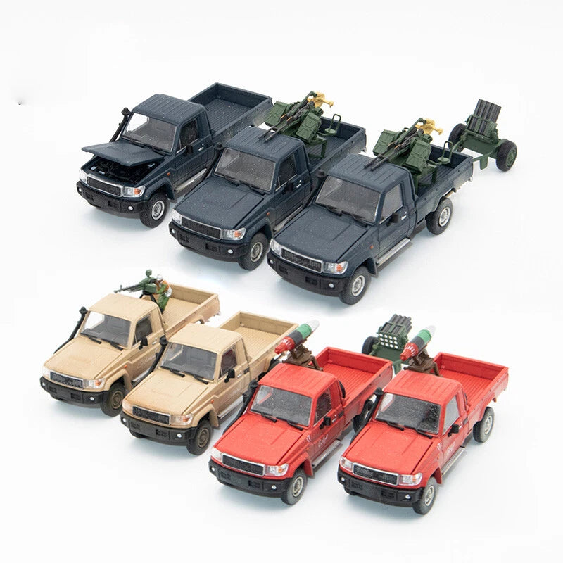 Hobby Fans 1:64 Land Cruiser J70 LC79 Pickup military Ver Diecast Model Car