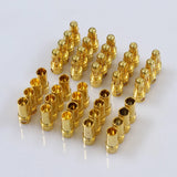 Gold 3.5mm bullet banana connector plugs, 10-piece set for RC battery leads
