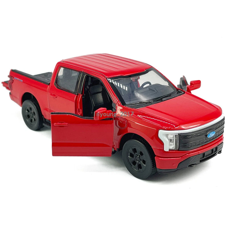 1/36 Ford F-150 Lightning Model Toy Car Metal Diecast Toy Vehicle Doors Open Red