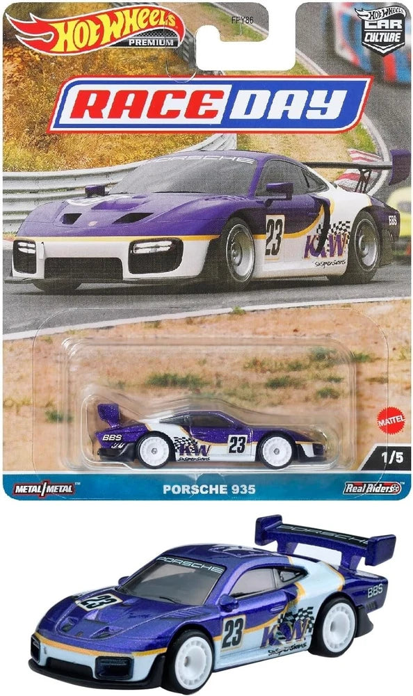 Hot Wheels Car Culture Race Day Porsche 935 Metal  Diecast Car Model 1/64
