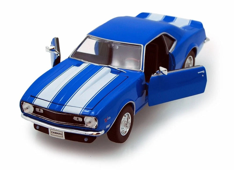 1968 Chevy Camaro Z/28, Blue - Welly 22448 - 1/24 scale Diecast Model Toy Car