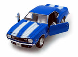 1968 Chevy Camaro Z/28, Blue - Welly 22448 - 1/24 scale Diecast Model Toy Car