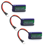 3PCS Turnigy Nano-Tech 260mAh 1S LiPo Battery Pack 3.7V 35C 70C Losi Connector