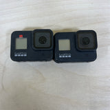 *PARTS/REPAIRS* Lot of 2 GoPro HERO8 Black 4K UHD Action Camera (NO POWER)