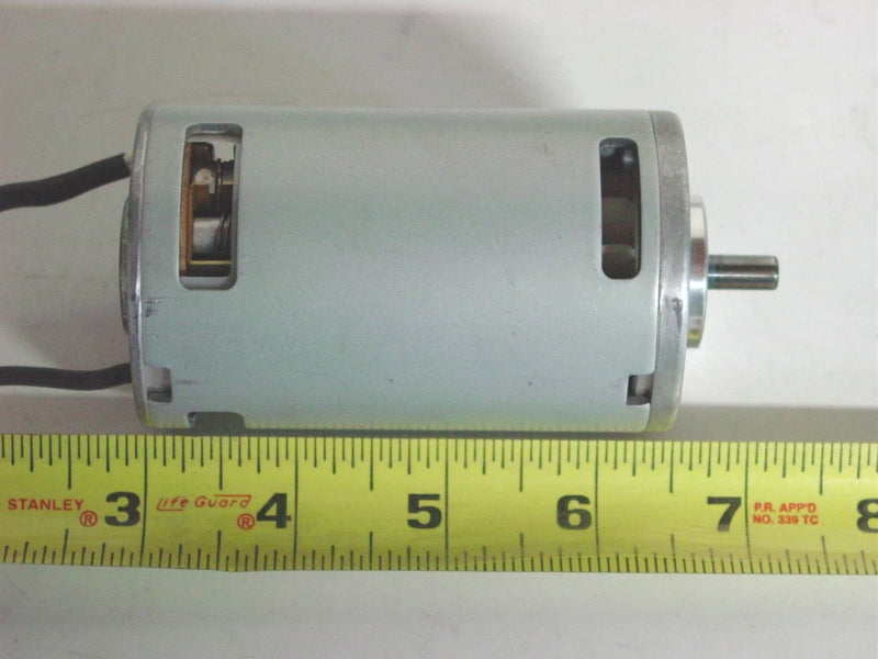 Panasonic DC motor with metal output shaft and side vents