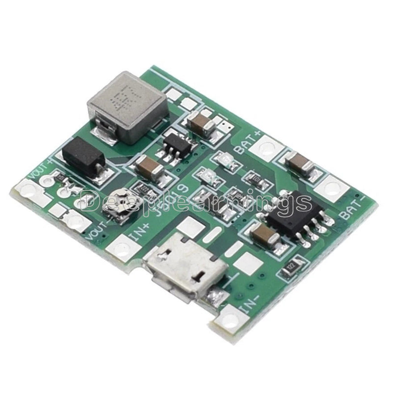 3.7V Micro USB Lithium Li-ion Battery Charger Module Boost Step Up 5V 9V