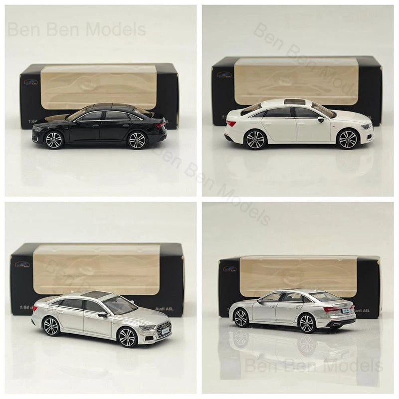 VAV 1/64 A6L Diecast Toys Car Models Collection Gifts Silver/Black/White