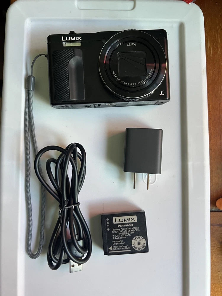 Panasonic Lumix ZS60 18MP 4K 30x Leica Zoom Compact Camera Black - NEAR MINT TZ8