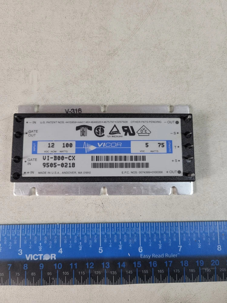 (1 NEW) Vicor VI-B00-CX DC/DC Converter INPUT 12VDC 100W  OUTPUT 5VDC 75W