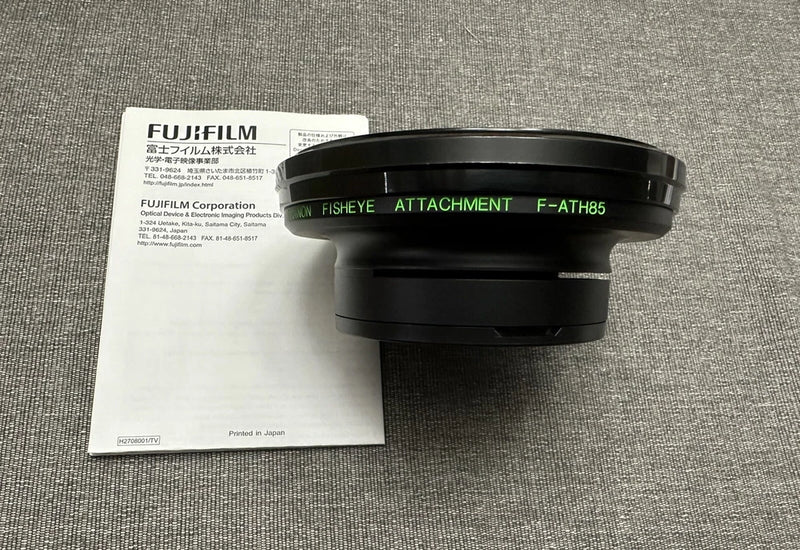 Fujinon F-ATH85 0.57x Fisheye Attachment Lens MINT