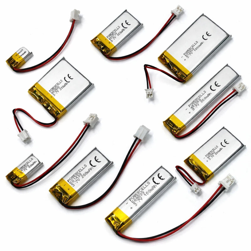 LiPo 3.7V Li Ion Lithium Battery Battery 1S JST-PH 2.0 Plug Tablet GPS with BMS Battery