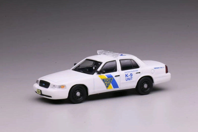 1:64 White Ford CV Crown Victoria Diecast -for NY-NJ Police Car Collectors Model