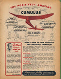 Vintage model airplane magazine ad featuring red Cumulus aircraft and surrounding text