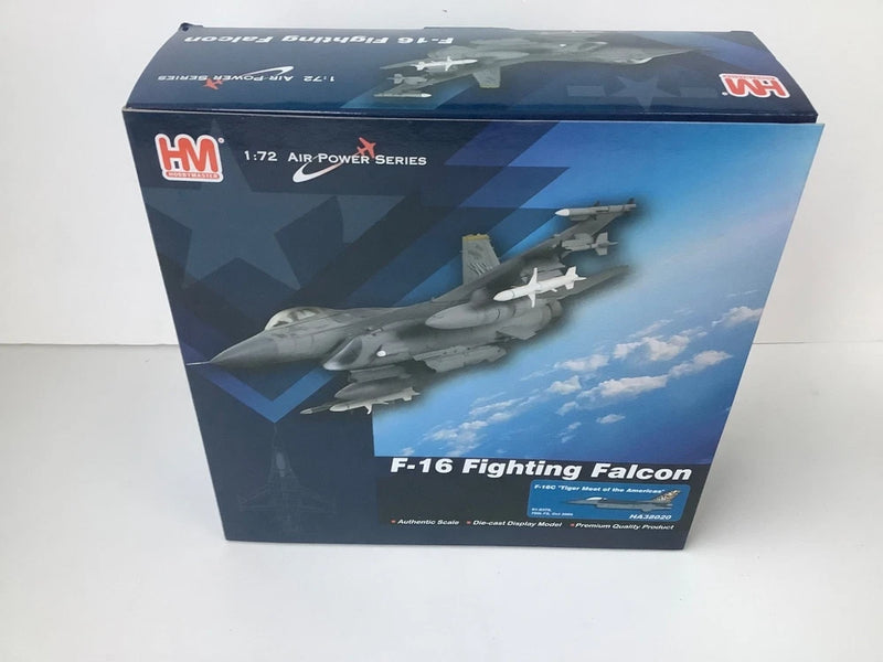 Hobby Master HA38020 1:72 F-16C USAF model kit box, Fighting Falcon artwork