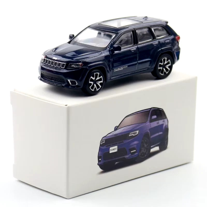 1:64 Jeeps Grand Cherokee SUV Alloy Car Model Diecast Metal Off-Road Vehicles Ca