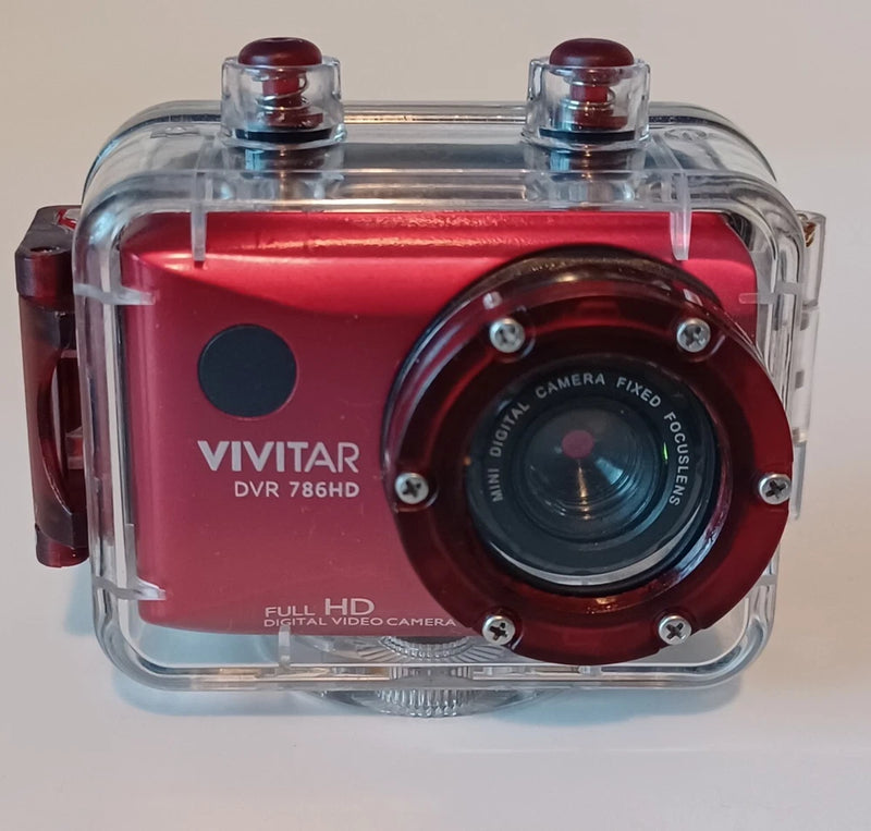 Vivitar FULL HD 1080p Action Camera DVR786HD + 16 GB SSD CARD+Baterry And Works