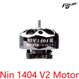 FLYWOO ultralight FPV motor, NIN 1404 V2 with 3750KV label, black and silver