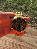 Invicta Men's Pro-Diver Model 0072 Gold Tone, New Battery, Box And Papers Battery