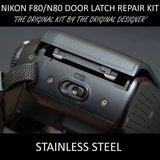 Nikon F80 / N80 Back Film Door Broken Latch Metal Repair Kit - Stainless Steel
