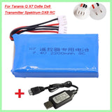 7.4V 2200mAh Li-po Battery for Taranis Q X7 Dx6e Dx6 Transmitter Spektrum DX8 RC