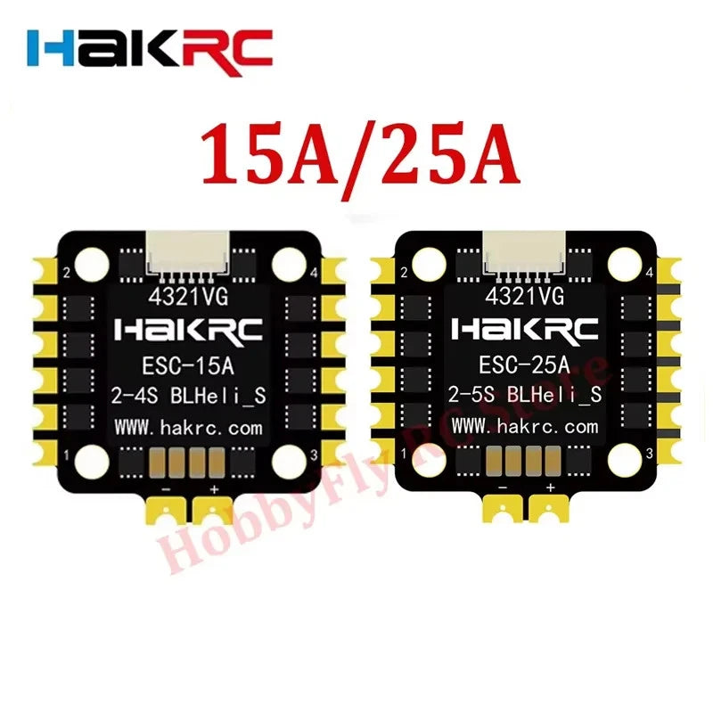 HAKRC 15A/25A 2-4S 4in1 Blheli_S ESC Dshot600 20x20mm for FPV Racing Drone