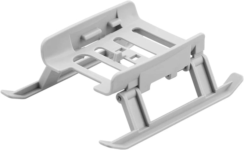 Gray drone landing gear extension bracket with support struts