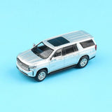 Masdi 1:64 Scale Silver Suburban Full Size SUV Sports Car Model Diecast Metal