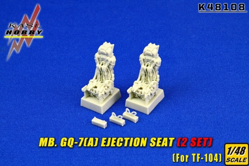 1/48 resin ejection seat set with two MB GQ-7(A) seats, detailed cockpit parts