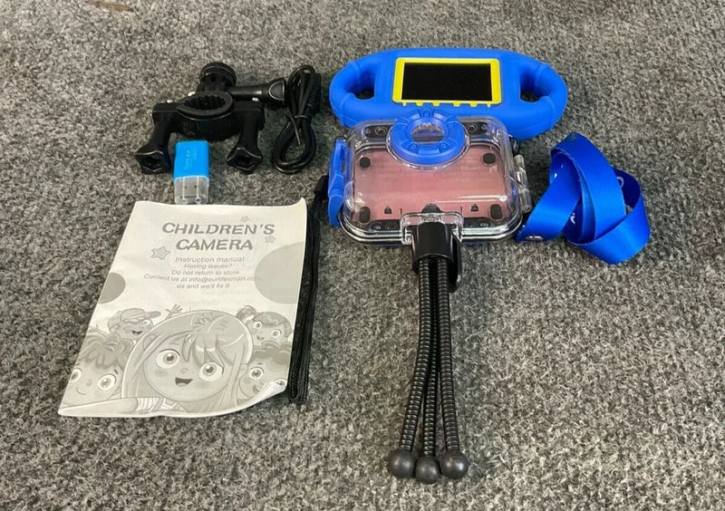 Ourlife Kids Camera OU-620 Blue Selfie Waterproof Action Camera 8GB TF Card