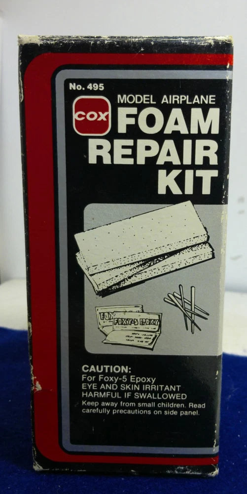 Cox Hobbies #495 Model Airplane Foam Repair Kit - New/Opened Box