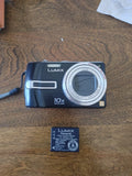 Panasonic LUMIX DMC-TZ3 7.2MP Digital Camera Black With Battery Untested