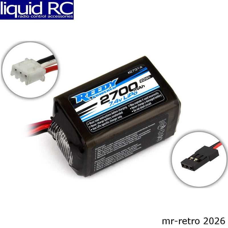 Associated 27314 Reedy LiPo Pro RX 2700mAH 7.4V Hump Battery