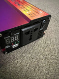 Car Power Inverter DC 12V to AC 110V Sine Wave RV Solar Converter Adapter Only