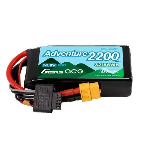 2200mAh 4S 60C 14.8 V G-Tech Adventure Lipo Battery Pack with XT60 Plug Battery