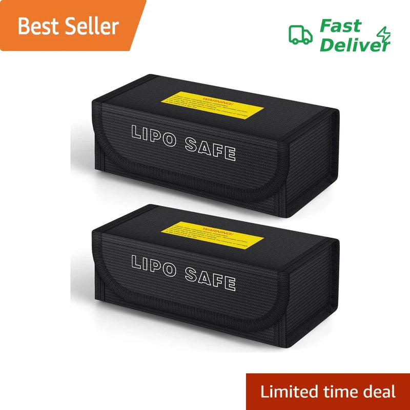 PAWBOSE Lipo Battery Bag 7.3x3x2.4inch 2 Pack Battery